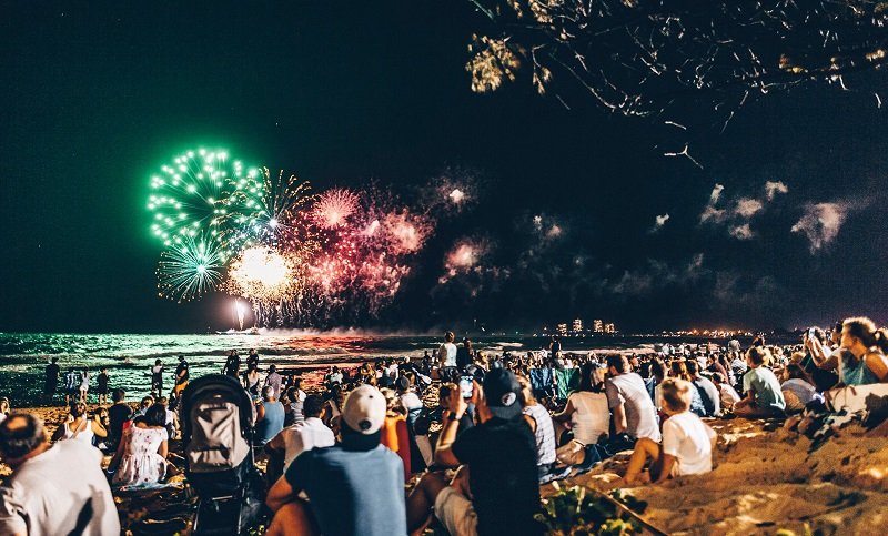 Fireworks At Mooloolaba Photo From Visit Sunshine Coast
